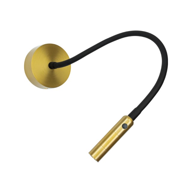 WALL LED READING LIGHT 3W 3000K GOLD MATT METAL - ALUMINIUM