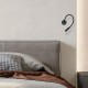 WALL LED RECESSED READING LIGHT 3W 3000K SANDY BLACK METAL - ALUMINIUM