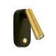 WALL LED READING LIGHT 3W 3000K BLACK MATT - GOLD