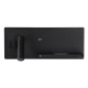WALL LED READING LIGHT 3W + 6W UP LIGHT 3000K BLACK USB & WIRELESS CHARGERS