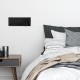 WALL LED READING LIGHT 3W + 6W UP LIGHT 3000K BLACK USB & WIRELESS CHARGERS