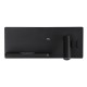 WALL LED READING LIGHT 3W + 6W UP LIGHT 3000K BLACK USB & WIRELESS CHARGERS