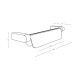 WALL LED LIGHT 8W 3000K BRUSHED GOLD MOVABLE LIGHT DEFLECTORS