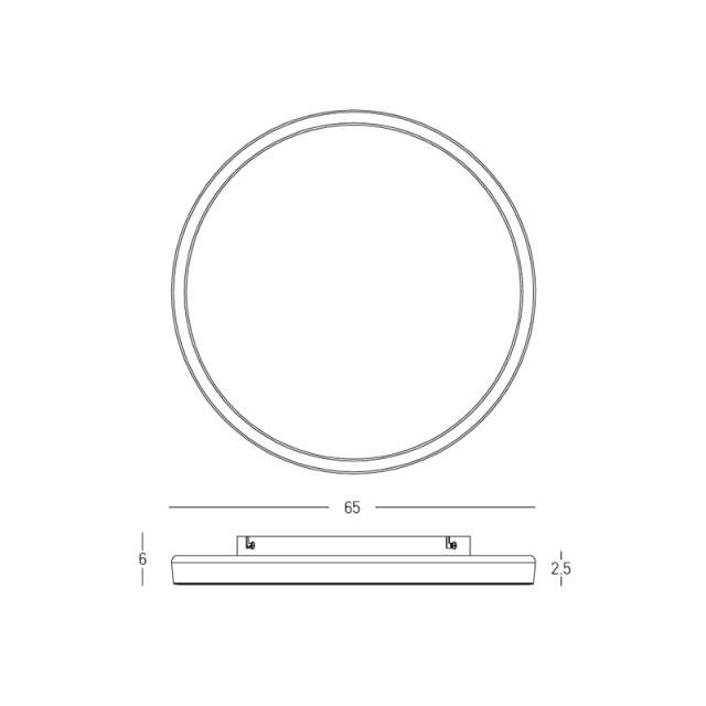 CEILING LED LIGHT 56W 2700K-3200K-4000K DALI SANDY WHITE - METAL - ALUMINIUM - MICROPRISMATIC DIFFUSER