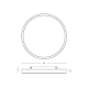 CEILING LED LIGHT 56W 2700K-3200K-4000K DALI SANDY WHITE - METAL - ALUMINIUM - MICROPRISMATIC DIFFUSER