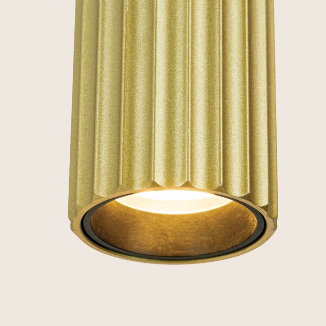 WALL LED LIGHT 2x6W 3000K BRASS METAL - ALUMINIUM