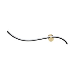 WALL LED LIGHT 14W 3000K SANDY BLACK MATT - GOLD MATT