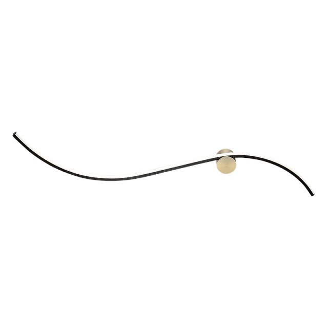 WALL LED LIGHT 19W 3000K SANDY BLACK MATT - GOLD MATT