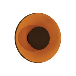 WALL LED LIGHT 18W 2700K-3000K TRIAC BLACK MATT - TAWNY GLASS