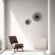 WALLLED LIGHT 18W 2700K-3000K TRIAC BLACK MATT - SMOKED GLASS