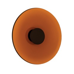 WALL LED LIGHT 22W 2700K-3000K TRIAC BLACK MATT - TAWNY GLASS