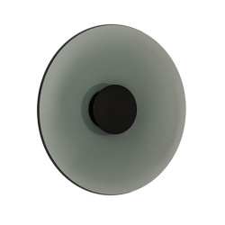 WALL LED LIGHT 22W 2700K-3000K TRIAC BLACK MATT - SMOKED GLASS