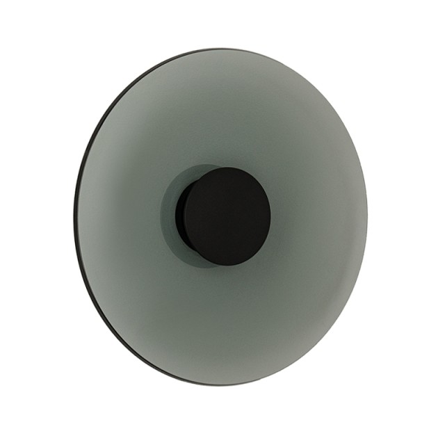 WALL LED LIGHT 22W 2700K-3000K TRIAC BLACK MATT - SMOKED GLASS