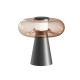 TABLE LED LIGHT 18W 3000K BLACK MATT, TOUCH DIM - TAWNY GLASS TABLE LED LIGHT 18W 3000K BLACK MATT, TOUCH DIM - TAWNY GLASS