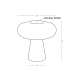 TABLE LED LIGHT 18W 3000K BLACK MATT, TOUCH DIM - TAWNY GLASS TABLE LED LIGHT 18W 3000K BLACK MATT, TOUCH DIM - TAWNY GLASS