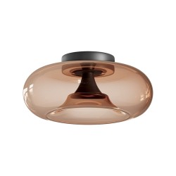 CEILING LED LIGHT 30W 2700K-3000K TRIAC BLACK MATT - TAWNY GLASS