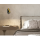 WALL RECESSED LED READING LIGHT 3W 3000K METAL - ALUMINIUM