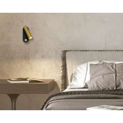 WALL LED READING LIGHT 3W 3000K TOUCH DIM METAL - ALUMINIUM