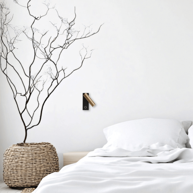 WALL LED READING LIGHT 3W 3000K TOUCH DIM METAL - ALUMINIUM