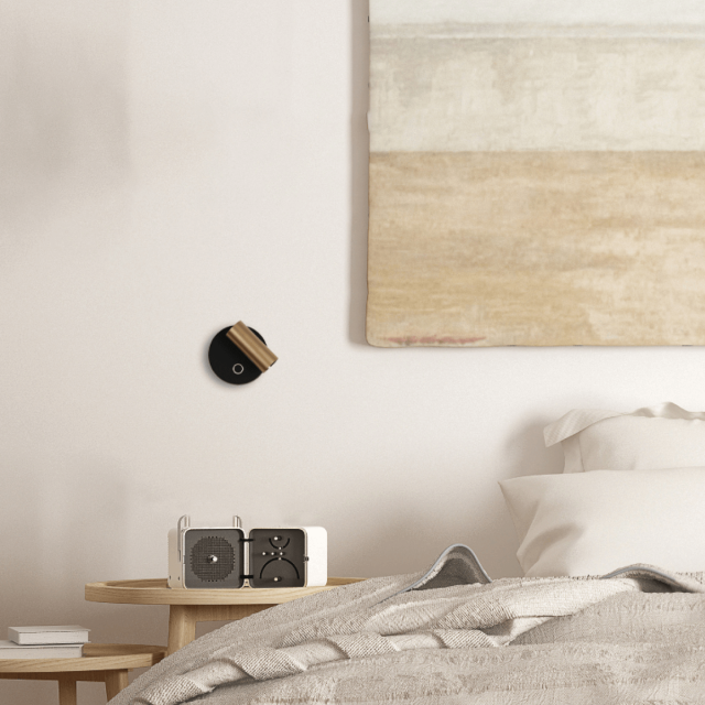 WALL LED READING LIGHT 3W 3000K TOUCH DIM METAL - ALUMINIUM