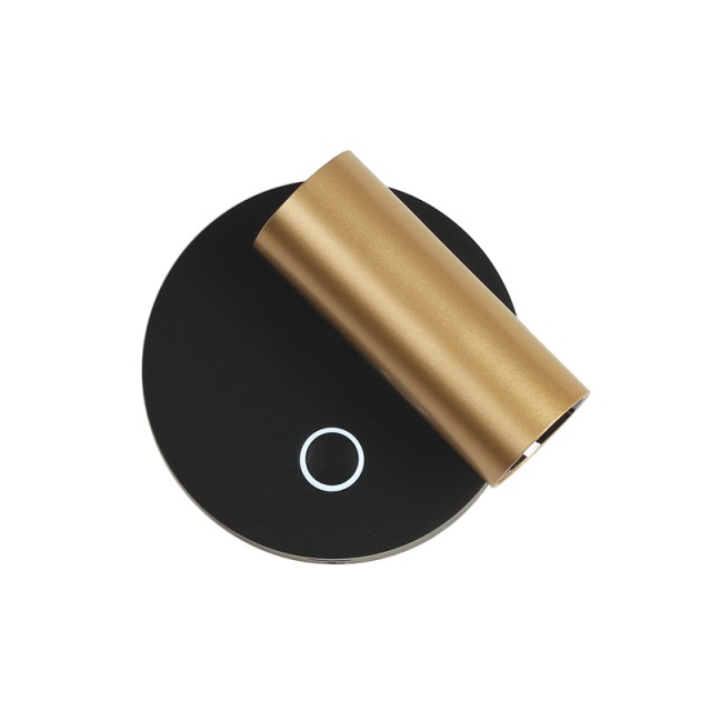 WALL LED READING LIGHT 3W 3000K TOUCH DIM METAL - ALUMINIUM