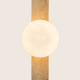 WALL LIGHT 1xG9 LED MAX 5W NATURAL STONE - OPAL GLASS