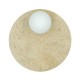 WALL LIGHT 1xG9 LED MAX 5W NATURAL STONE - OPAL GLASS