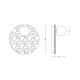 WALL LIGHT 1xG9 LED MAX 5W NATURAL STONE - OPAL GLASS