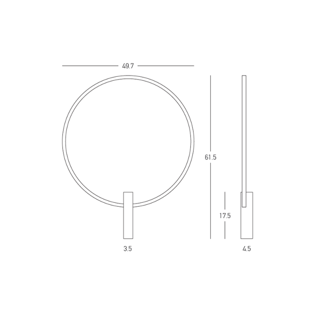 WALL LED LIGHT 23W 3000K SANDY BLACK METAL - ALUMINIUM - ACRYLIC