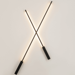 WALL LED LIGHT 10W 3000K SANDY BLACK  METAL - ALUMINIUM - ACRYLIC