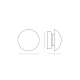 WALL LED LIGHT 6W 3000K NATURAL STONE - WHITE MATT METAL