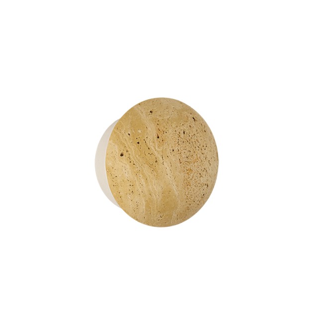 WALL LED LIGHT 6W 3000K NATURAL STONE - WHITE MATT METAL