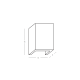 WALL LED LIGHT 5W 3000K UP-DOWN LIGHTING PURE WHITE GYPSUM