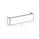 WALL LED LIGHT 8.25W 3000K UP-DOWN LIGHTING PURE WHITE GYPSUM