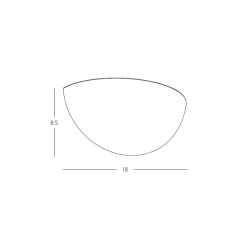WALL LED LIGHT 6W 3000K-4000K PURE WHITE GYPSUM