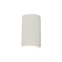 WALL LIGHT 2xG9 MAX 25W UP-DOWN LIGHTING PURE WHITE GYPSUM