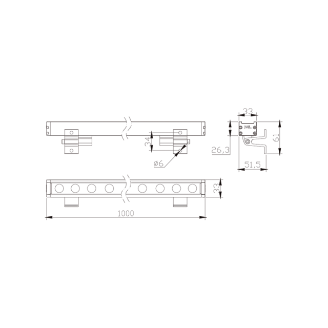 E379 ΓΚΡΙ LED ΦΩΤΑ ΔΙΑΧΥΣΗΣ ΤΟΙΧΟΥ 24X1W 24V RGBW 4000K IP66