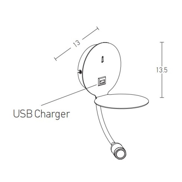 H58 ΕΠΙΤΟΙΧΙΟ ΦΩΤΙΣΤΙΚΟ ΞΕΝΟΔΟΧΕΙΟΥ ΜΕ USB