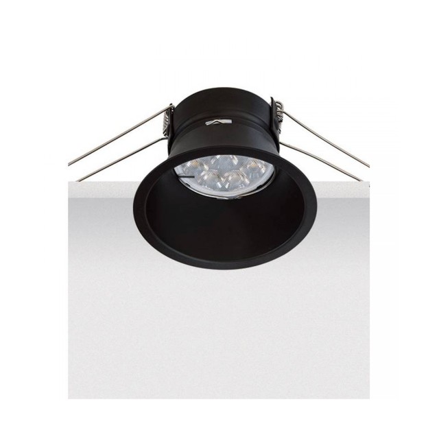 S007 ΧΩΝΕΥΤΟ DOWNLIGHT ΣΠΟΤ ΦΩΤΙΣΜΟΥ ΜΑΥΡΟ ΑΛΟΥΜΙΝΙΟ