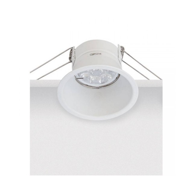 S008 ΧΩΝΕΥΤΟ DOWNLIGHT ΣΠΟΤ ΦΩΤΙΣΜΟΥ ΛΕΥΚΟ ΑΛΟΥΜΙΝΙΟ
