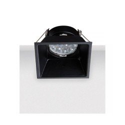S009 ΧΩΝΕΥΤΟ DOWNLIGHT ΣΠΟΤ ΦΩΤΙΣΜΟΥ ΜΑΥΡΟ ΑΛΟΥΜΙΝΙΟ