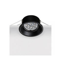 S011 ΧΩΝΕΥΤΟ ΡΥΘΜΙΖΟΜΕΝΟ DOWNLIGHT ΣΠΟΤ ΦΩΤΙΣΜΟΥ ΜΑΥΡΟ ΑΛΟΥΜΙΝΙΟ