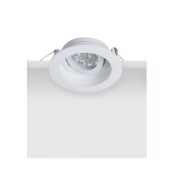 S019 ΧΩΝΕΥΤΟ ΚΙΝΟΥΜΕΝΟ DOWNLIGHT ΣΠΟΤ ΦΩΤΙΣΜΟΥ ΨΕΥΔΑΡΓΥΡΟΣ - ΛΕΥΚΟ ΦΙΝΙΡΙΣΜΑ