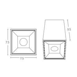 Σποτ Φωτιστικό Οροφής Μπάνιου LED 10W IP54 3000K Zambelis