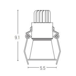 S074 LED ΧΩΝΕΥΤΟ ΣΠΟΤ ΦΩΤΙΣΜΟΥ 6W 3000K ΜΑΥΡΟ ΑΛΟΥΜΙΝΙΟ S074 LED ΧΩΝΕΥΤΟ ΣΠΟΤ ΦΩΤΙΣΜΟΥ 6W 3000K ΜΑΥΡΟ ΑΛΟΥΜΙΝΙΟ