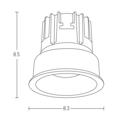 S078 LED DOWNLIGHT ΧΩΝΕΥΤΟ ΣΠΟΤ ΦΩΤΙΣΜΟΥ 13W 3000K ΜΑΤ ΜΑΥΡΟ ΑΛΟΥΜΙΝΙΟ S078 LED DOWNLIGHT ΧΩΝΕΥΤΟ ΣΠΟΤ ΦΩΤΙΣΜΟΥ 13W 3000K ΜΑΤ ΜΑΥΡΟ ΑΛΟΥΜΙΝΙΟ