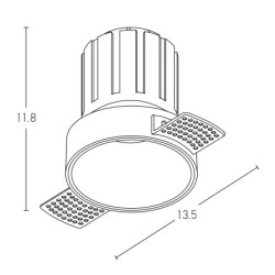 S097 ΧΩΝΕΥΤΟ LED ΣΠΟΤ ΦΩΤΙΣΜΟΥ 15W 3000K ΛΕΥΚΟ ΑΛΟΥΜΙΝΙΟ ΧΩΡΙΣ ΠΛΑΙΣΙΟ S097 ΧΩΝΕΥΤΟ LED ΣΠΟΤ ΦΩΤΙΣΜΟΥ 15W 3000K ΛΕΥΚΟ ΑΛΟΥΜΙΝΙΟ ΧΩΡΙΣ ΠΛΑΙΣΙΟ