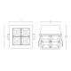 S102 LED GRILLE ΣΠΟΤ ΦΩΤΙΣΤΙΚΟ 12W 3000K ΛΕΥΚΟ ΤΕΤΡΑΓΩΝΟ S102 LED GRILLE ΣΠΟΤ ΦΩΤΙΣΤΙΚΟ 12W 3000K ΛΕΥΚΟ ΤΕΤΡΑΓΩΝΟ