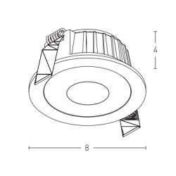 S110 LED ΧΩΝΕΥΤΟ DOWNLIGHT ΣΠΟΤ ΦΩΤΙΣΜΟΥ 6W 3000K S110 LED ΧΩΝΕΥΤΟ DOWNLIGHT ΣΠΟΤ ΦΩΤΙΣΜΟΥ 6W 3000K