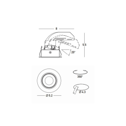 S140 ΧΩΝΕΥΤΟ LED DOWNLIGHT ΣΠΟΤ ΦΩΤΙΣΜΟΥ 6,5W 3000K ΛΕΥΚΟ ΑΛΟΥΜΙΝΙΟ S140 ΧΩΝΕΥΤΟ LED DOWNLIGHT ΣΠΟΤ ΦΩΤΙΣΜΟΥ 6,5W 3000K ΛΕΥΚΟ ΑΛΟΥΜΙΝΙΟ